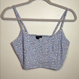 Forever 21 Light Blue Floral Camisole